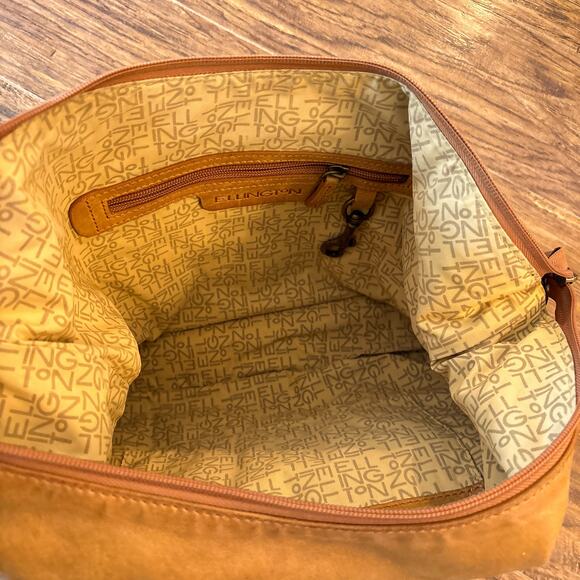 Ellington Tan Brown Leather Hobo Shoulder Bag with Front Pockets - Picture 6 of 9